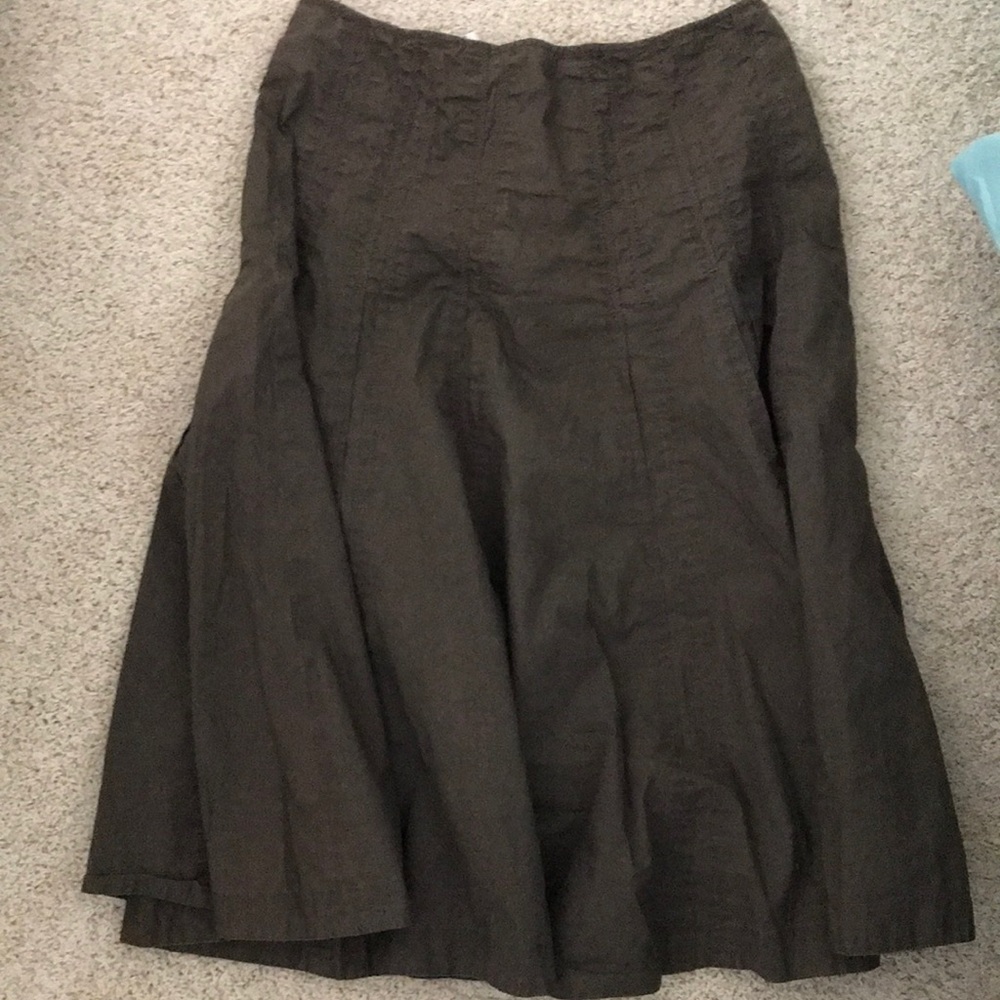 Brown Cotton Skirt